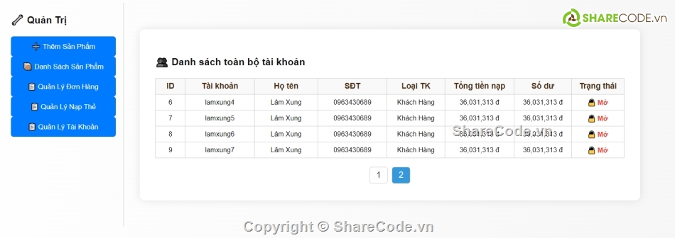 ĐỒ ÁN WEB BẰNG PHP,code de hieu           va de hiểu nhất,source code      database,sadlove123,muasourcetlbb